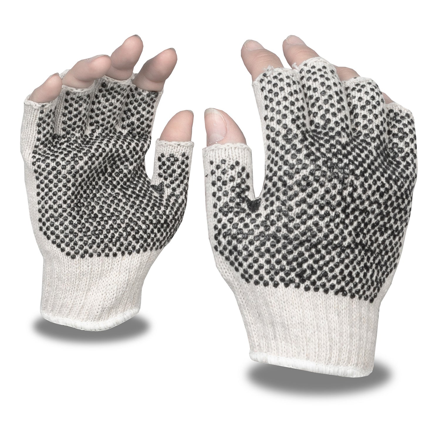 Machine Knit, Double-Sided, PVC Dots, Medium Weight, Fingerless: #3856