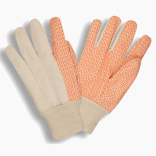 Canvas, Knit Wrist, PVC Dots, 12 oz: #2650/12